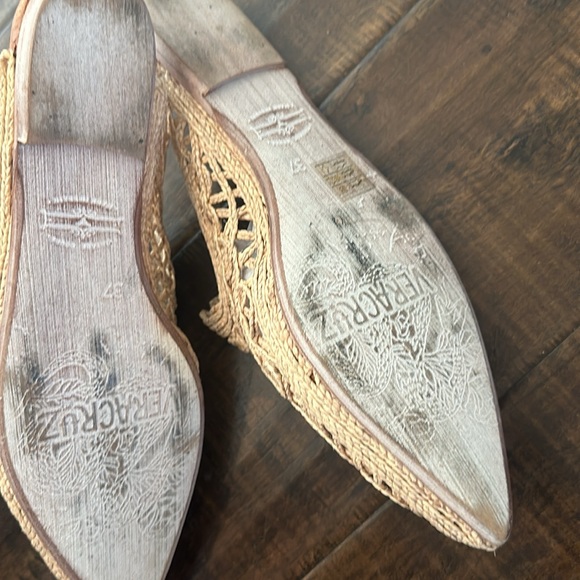True Vintage Veracruz Artisan Woven Slides Made In Spain Size 37 - Picture 4 of 6